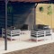Gossi set mobilier de gradina cu perne, 8 piese, antracit, lemn pin
