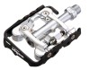 Pedale Bicicleta Wellgo Dual SPD, Aluminiu, Rulmenti, 100x35mm, 350g
