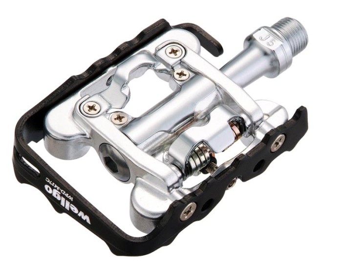 Pedale Wellgo Dual, SPD, aluminiu Cod:421530481RM