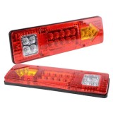 Set 2 Lampi Stop LED Auto Remorca Camion Trailer 12-24V, 4 Functii: Semnalizare, Frana, Pozitie, Reflector