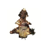 Decor fereastra ratan, cu 10 Led-uri, forma brad, Home KIL 130/R, alimentare baterii