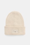 Tommy Jeans căciulă din bumbac culoarea bej, AM0AM13666