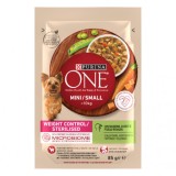 One Mini Dog Adult, hrana umeda pentru caini, curcan, 85 gr