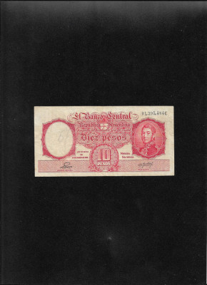 Argentina 10 pesos 1956(61) seria91395484 foto