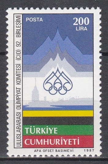 Turcia 1987 - A 92-a sesiune a Comitetului Internațional Olimpic, Istanbul, MNH