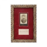 Generalul N. C. Constantinescu, carte de vizită + fotografie format carte-de-visite