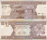 Afganistan 5 Afganis 2002 UNC Bancnota Neutilizata Asia