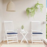 Set 2 Perne Paleți vidaXL Bleumarin 50x50x4 cm Oxford Impermeabile, Perne Decorative Scaune Interior/Exterior