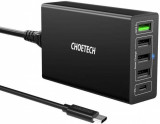 Incarcator priza 4 x USB-A + 1 x USB type C PD 50W, Choetech Q3-4U2Q, Oem