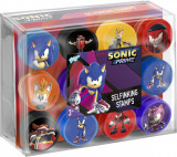 Set 12 stampile cu Sonic Prime ,cu tus propriu, Totum