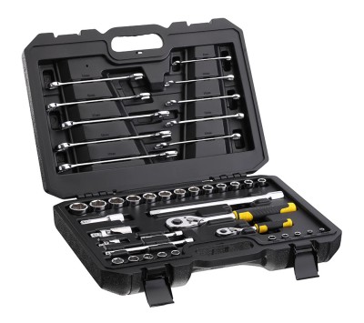 Stanley STMT82832-1 Set tubulare 1/4&amp;quot;+1/2&amp;quot;+ chei - 41 piese ProAdvanced PowerfulTools foto