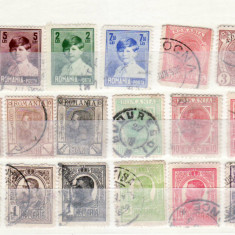 Romania 1900 - 1950 Lot timbre stampilate ( 6 )