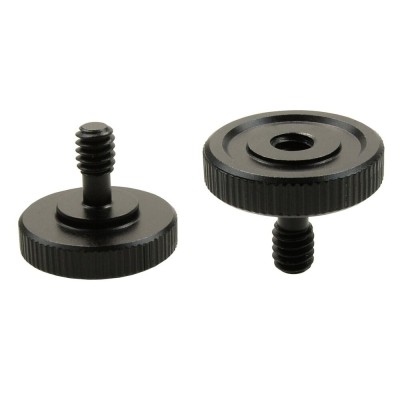 Surub aluminiu 1/4&amp;quot; mama &amp;ndash; tata negru foto