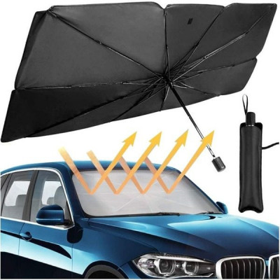 Parasolar auto pliabil pentru parbrizul masinii,in forma de umbrela foto