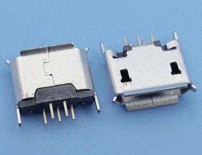 MUFA MICRO-USB 5PIN, INSTALARE PUSH-THROUGH, VERTICAL 614105150721 W&amp;Uuml;RTH ELEKTRONIK foto