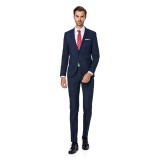 Costum barbati slim negru CT002, 48