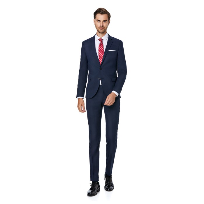 Costum barbati slim bleumarin CTSL02