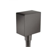 Cot iesire dus cu protectie antireflux, antracit satinat, Hansgrohe Fixfit Square