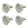 Picior pentru mobila &Oslash; 28 mm, filet M6 x 12 mm, gri, 4 buc / set