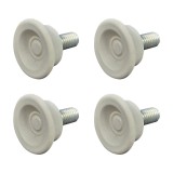 Cumpara ieftin Picior pentru mobila &Oslash; 28 mm, filet M6 x 12 mm, gri, 4 buc / set