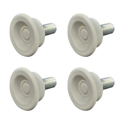 Picior pentru mobila &amp;Oslash; 28 mm, filet M6 x 12 mm, gri, 4 buc / set foto