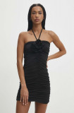 Cumpara ieftin Answear Lab rochie culoarea negru, mini, mulata