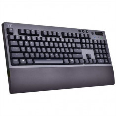 Tastatura Bluetooth wireless si cu fir gaming mecanica Thermaltake W1 Cherry MX Red neagra foto