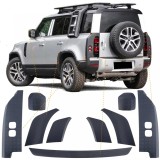 Coperti de protectie pentru praguri offroad negre, potrivite pentru Land Rover Defender L663 110 din 19 Performance AutoTuning