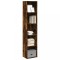 vidaXL Bibliotecă, stejar fumuriu, 40x30x189 cm, lemn prelucrat 857889