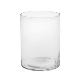 Vaza decorativa din sticla, Forma cilindru, 15x20 cm, ATU-085358