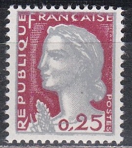 Franta 1960 - Nou tip Marianne, MNH foto