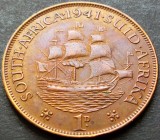 Moneda istorica 1 PENNY - AFRICA DE SUD, anul 1941 *cod 774