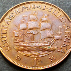 Moneda istorica 1 PENNY - AFRICA DE SUD, anul 1941 *cod 774