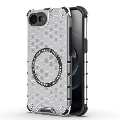 Techsuit - HoneyComb Shield MagSafe - iPhone 16e - White foto