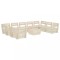 Set mobilier gradina paleti, 10 piese, lemn de molid tratat