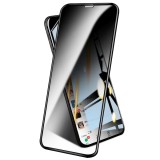 Folie de sticla securizata pentru apple iphone 15 pro max, flippy, privacy diamond, vizibilitate hd, protectie completa 9d, anti-static esd, protectie