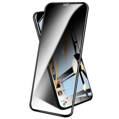 Folie de sticla securizata pentru apple iphone 15 pro, flippy, privacy diamond, vizibilitate hd, protectie completa 9d, anti-static esd, protectie con foto