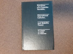 Functions of a complex variable, operational calculus, stability theory Krasnov