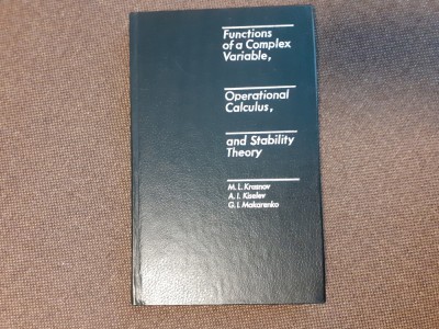 Functions of a complex variable, operational calculus, stability theory Krasnov foto