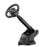 Techsuit - Car Holder MagProX (S12) - for Dashboard, MagSafe Compatible, 360&deg; Rotation, Suction Cup Mounting Base - Black