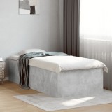 Cumpara ieftin Cadru de pat, gri beton, 90x200 cm, lemn prelucrat