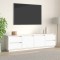 vidaXL Comodă TV, alb, 176x37x47,5 cm, lemn masiv de pin 814320