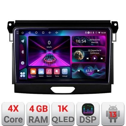 Navigatie Ford Ranger A-574 4+64 InCell Display 1K Android Waze USB Navigatie Internet Youtube Radio CarStore Technology