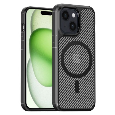 Techsuit - CarbonFuse MagSafe - iPhone 15 Plus - Black foto