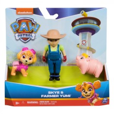 PATRULA CATELUSILOR SET FIGURINE EROI DE SALVARE SKYE SI FARMER YUMI