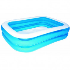 Piscina gonflabila dreptunghiulara Bestway Family, 201 x 150 x 51 cm, 2 inele