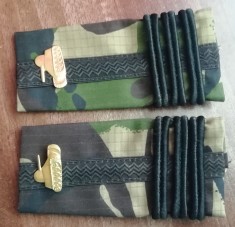 C3 - Grade militare - mozaic padure - colonel tancuri - piesa de colectie!