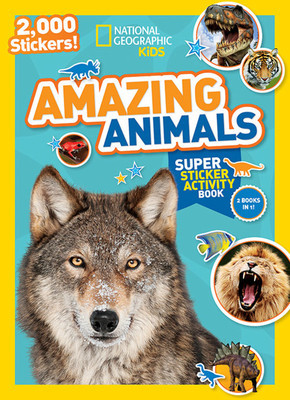 National Geographic Kids Amazing Animals Super Sticker Activity Book: 2,000 Stickers! foto