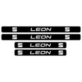 Set 4 Stickere Negre Pentru Praguri Seat Leon