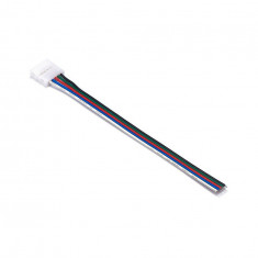 12mm 5 Pin RGBW RGBWW LED Click to Wire 15cm Sarma cablu conector